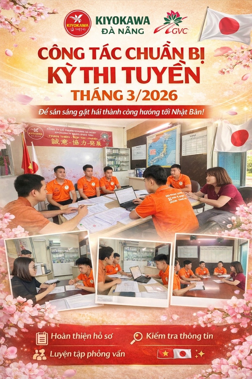 CÔNG TÁC CHUẨN BỊ CHO KỲ THI TUYỂN