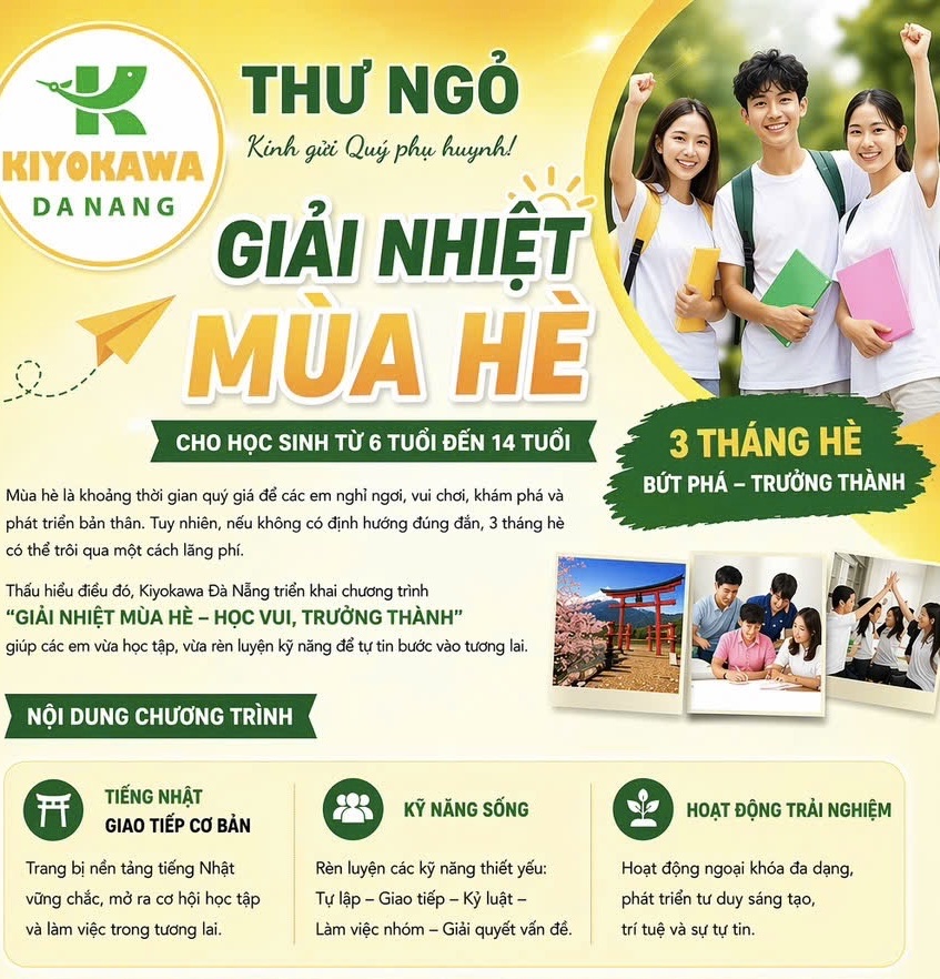 GIẢI NHIỆT MÙA HÈ – NẠP NĂNG LƯỢNG, BỨT PHÁ TƯƠNG LAI
